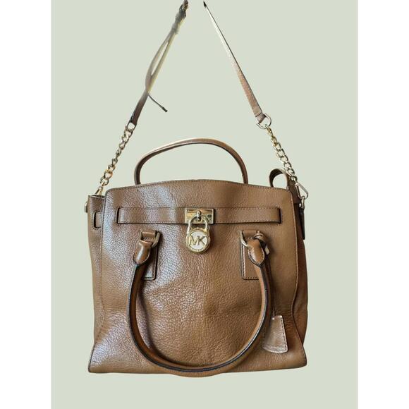 Michael Kors Handbags - Michael Kors Brown Leather Satchel Handbag